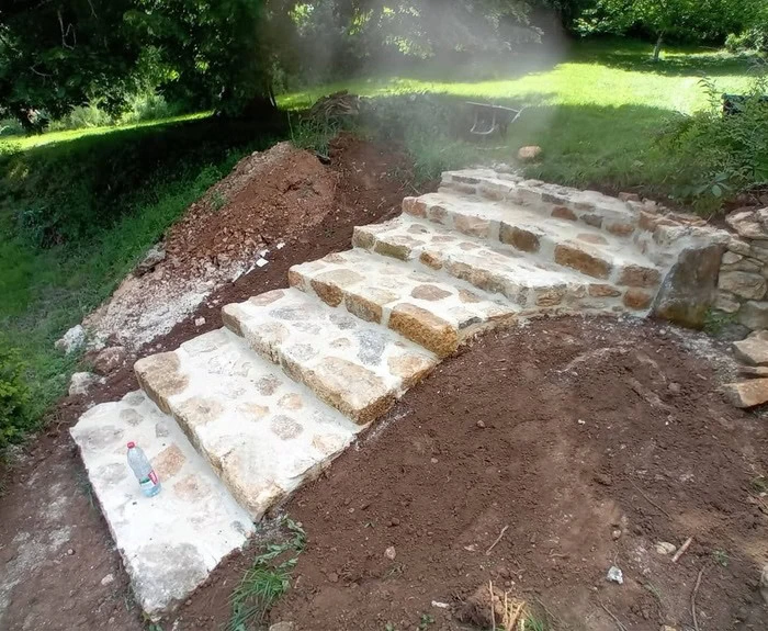 empierrement escalier extérieur déco rénovations