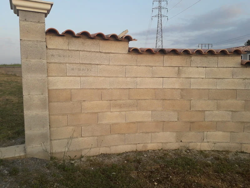 mur cloture parpaing déco rénovations dordogne