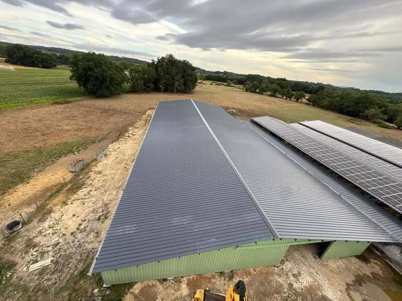 toit avec bardage metallique déco rénovations dordogne